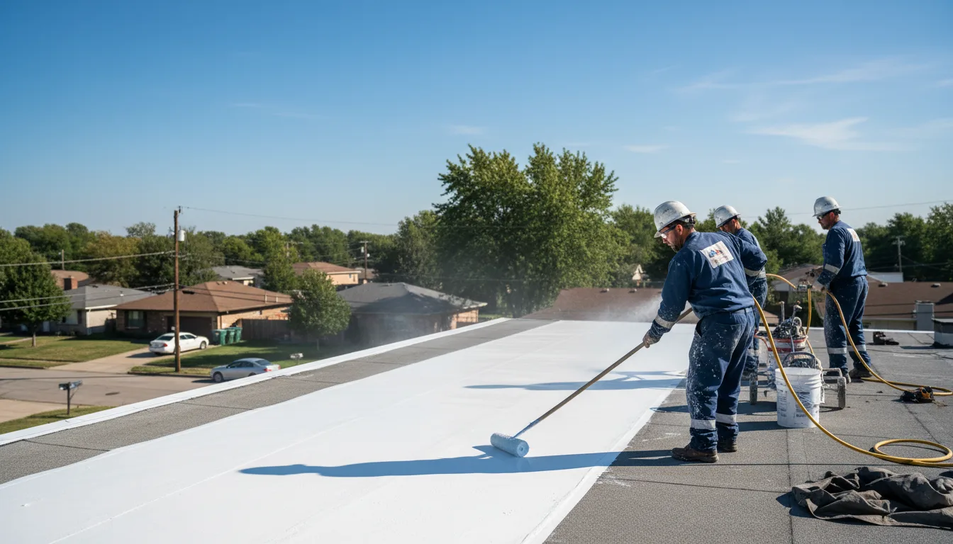 Commercial roof coating in Stanton, TX near me